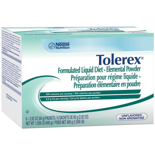 Nestle Nestle Tolerex Gi - Formulated Liquid Diet Elemental Powder, PK60 10043900458059